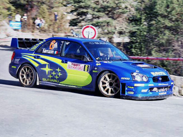 Subaru Impreza STI kit adesivi replica livrea WRC Rally Montecarlo 2005, Sarrazin