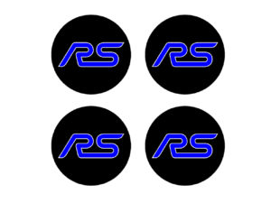 Ford Focus kit adesivi personalizzati tappi coprimozzo RS
