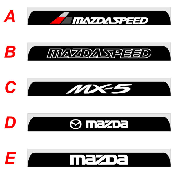 Mazda MX-5 2016 fascia parasole adesiva personalizzata, Mazda Speed