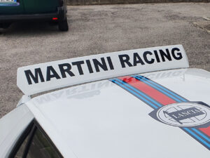 Adesivi Martini Racing spoiler fronte retro Lancia Delta