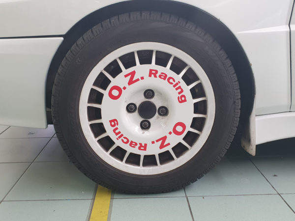 Kit adesivi replica cerchi storici magnesio OZ Racing Lancia Delta