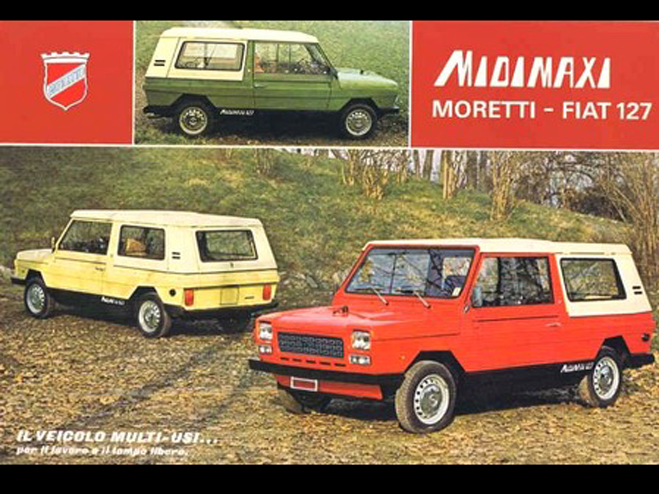 Kit adesivi replica per Fiat Moretti 127 Midimaxi