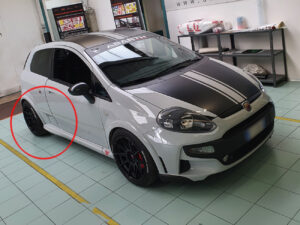 Abarth Grande Punto Evo 2010 kit adesivi PPF Paint Protection Film protezione carrozzeria