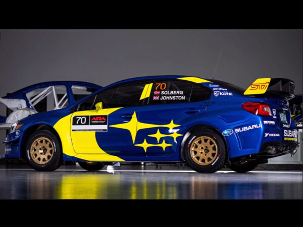 Subaru Impreza WRX Sti 2019 livrea Motorsport USA Rally Team solberg