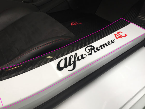 Alfa Romeo 4C kit adesivi PPF paint protection film protezione carrozzeria trasparente