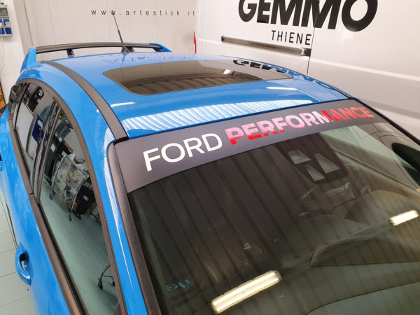 Focus RS mk3 fascia parasole adesiva personalizzata Ford Performance