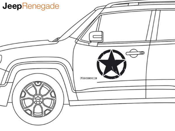 stella porta adesivo sticker decal jeep renegade