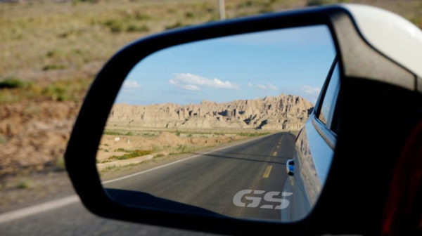 BMW adesivi sabbiati specchietti retrovisori logo GS