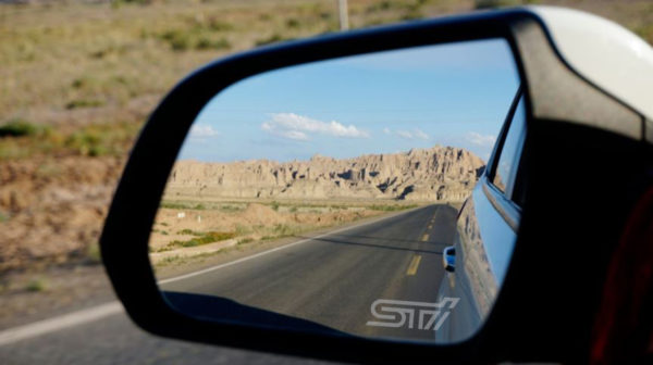 Subaru adesivi sabbiati specchietti retrovisori logo STI