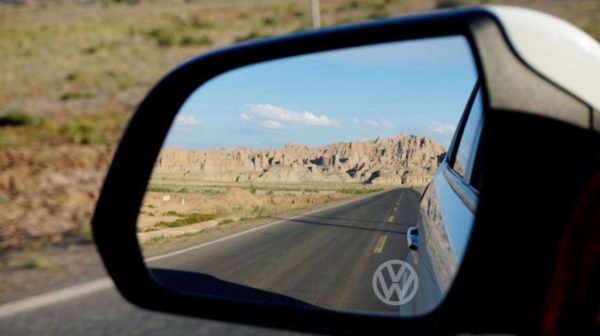 Volkswagen adesivi sabbiati specchietti retrovisori logo VW